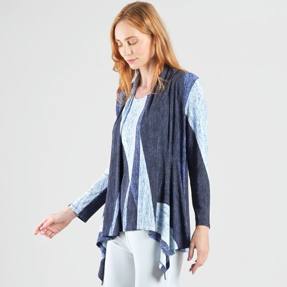 EUC Clara Sun Woo Cardigan Set in Blue Black and Gold size Small - Picture 2 of 10